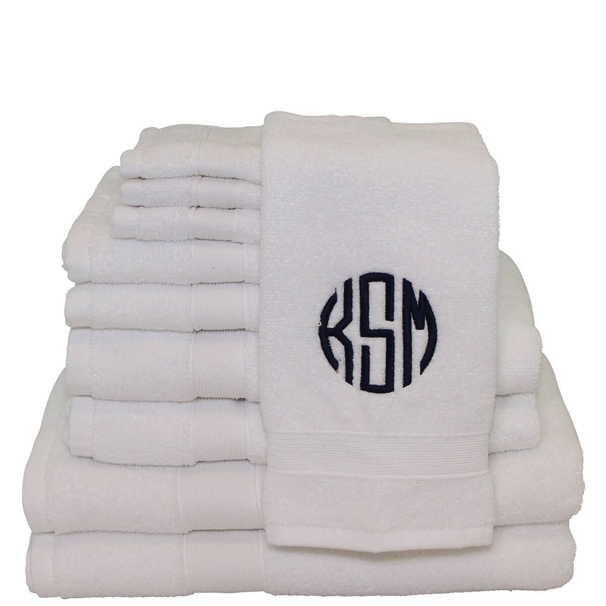 Bath towel set - monogram
