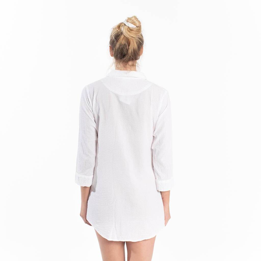 Stripe Accent Monogram Pajama Shirt - Women - Ready to Wear